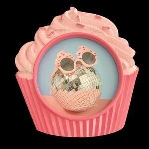 Pink Sprinkle Glitter Cupcake Picture Frame